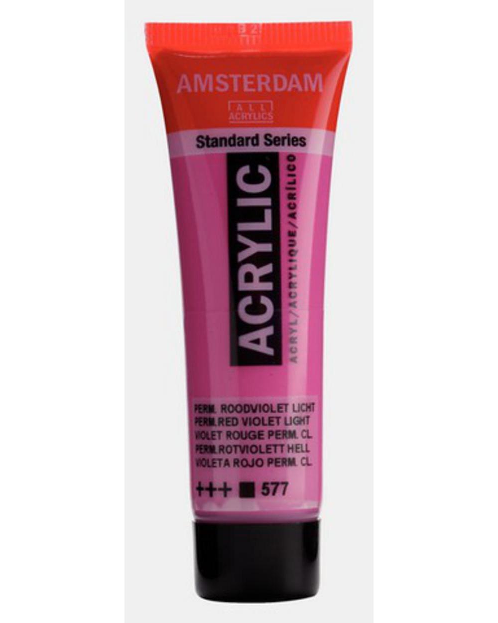 Amsterdam, Acrylic, Art & School, Paint, 20ml, 974510, Permanent Red Violet Light